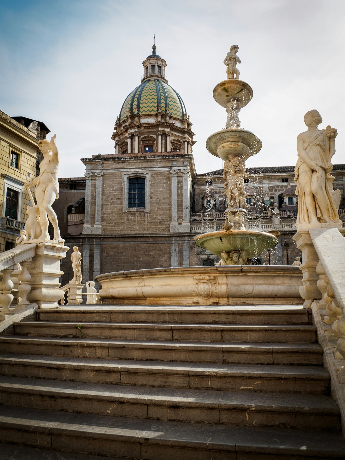 Fontana Pretoria, cuore del centro storico di Palermo